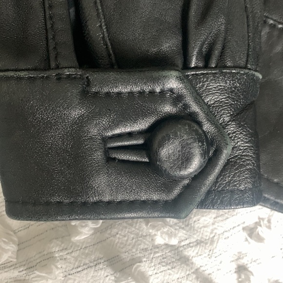 Mike & Chris Ruffle Front Leather Jacket! - Picture 5 of 5